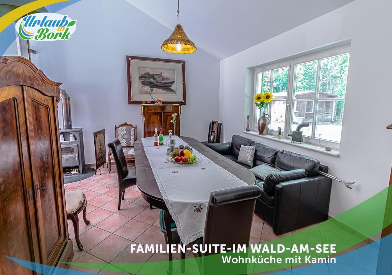 Familien-Suite-im-Wald-am-See Bork Exterior foto