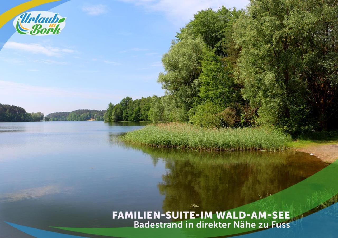 Familien-Suite-im-Wald-am-See Bork Exterior foto