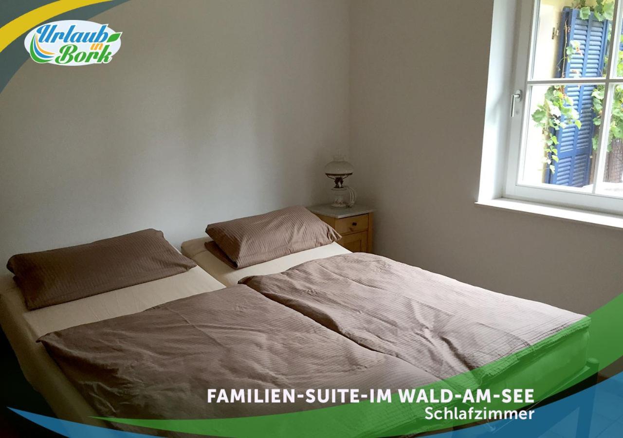 Familien-Suite-im-Wald-am-See Bork Exterior foto