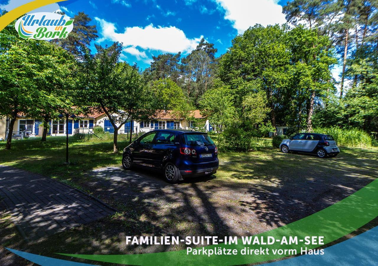 Familien-Suite-im-Wald-am-See Bork Exterior foto