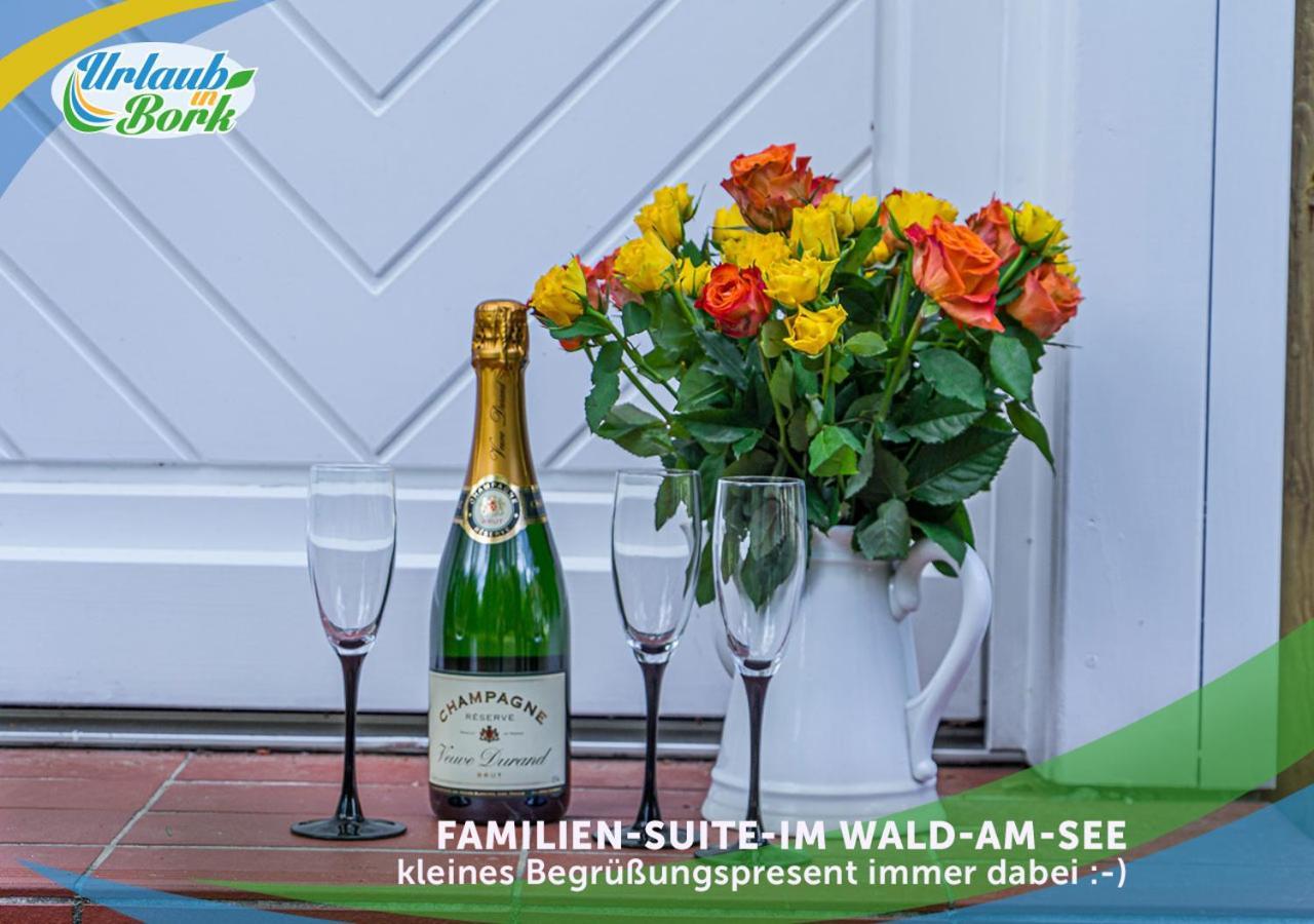 Familien-Suite-im-Wald-am-See Bork Exterior foto