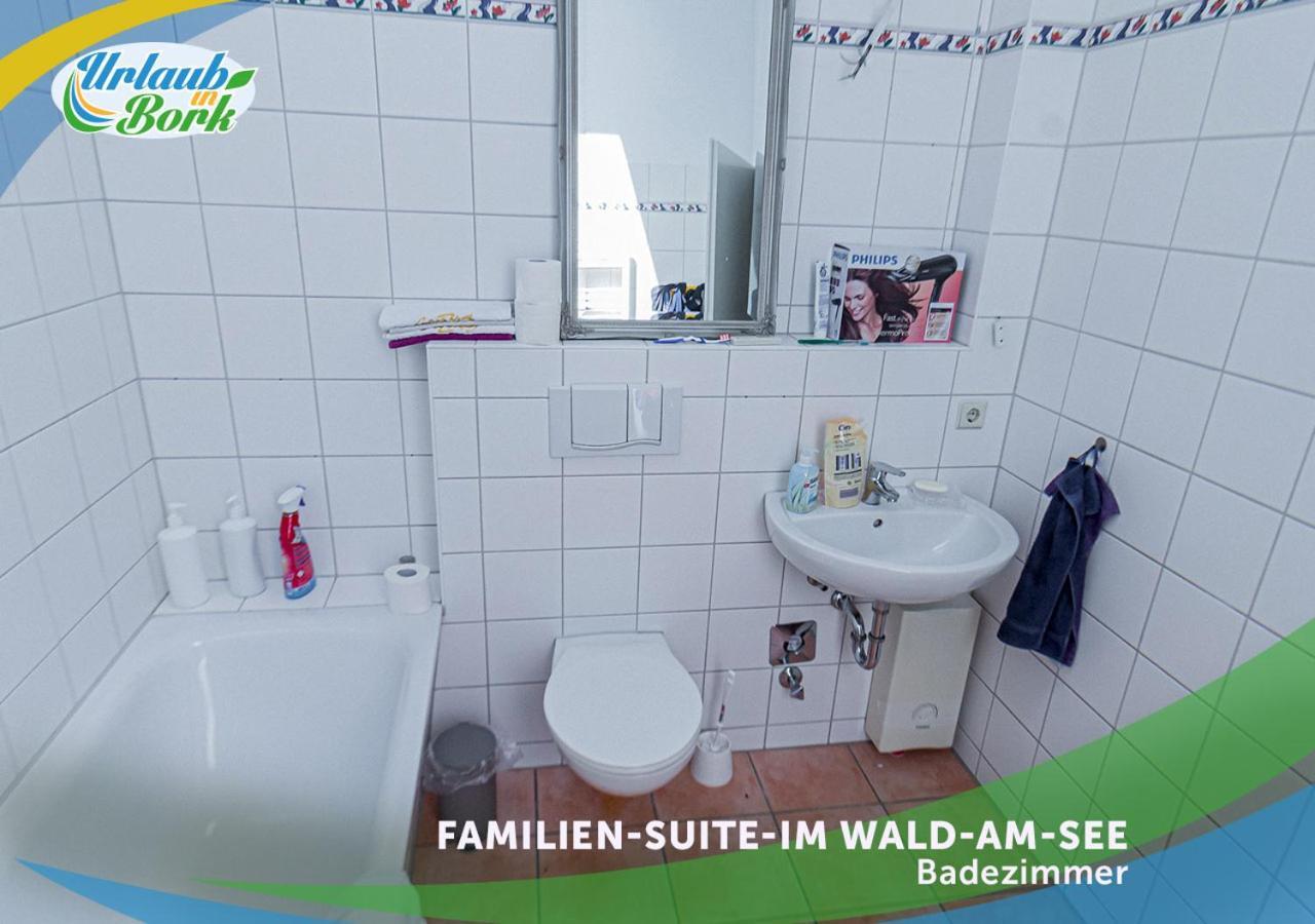 Familien-Suite-im-Wald-am-See Bork Exterior foto