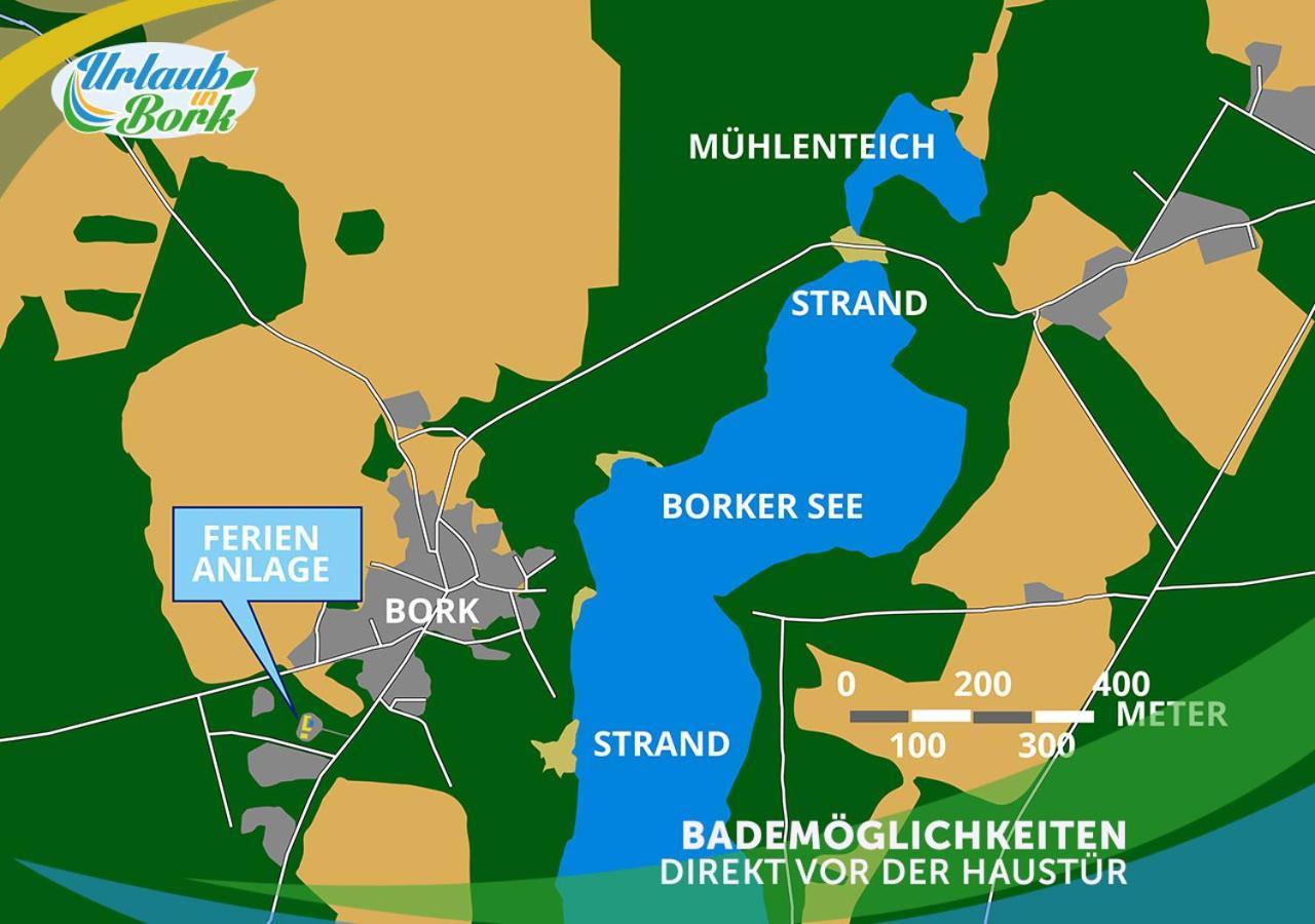 Familien-Suite-im-Wald-am-See Bork Exterior foto